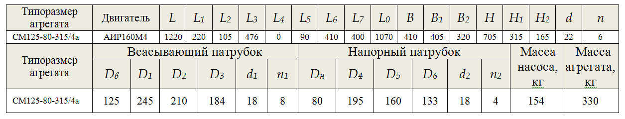 СМ 125-80-315/4а